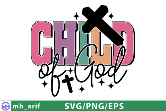 Child of God SVG PNG: Christian T-Shirt Designs