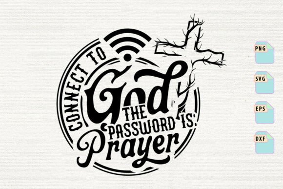 Connect to God Cross T-Shirt Designs
