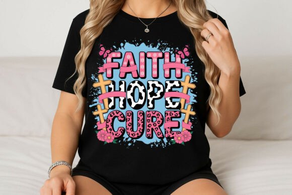 Faith Hope Cure T-Shirt Designs