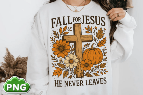 Fall for Jesus He Leaves Leaves PNG, Fal T-Shirt Designs