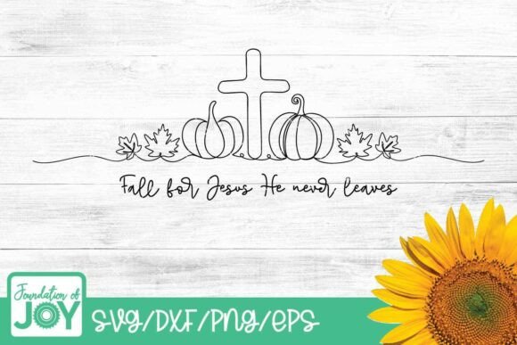 Fall for Jesus He Never Leaves SVG T-Shirt Designs