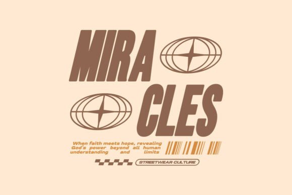Miracle Urban Typography Christian Style T-Shirt Designs