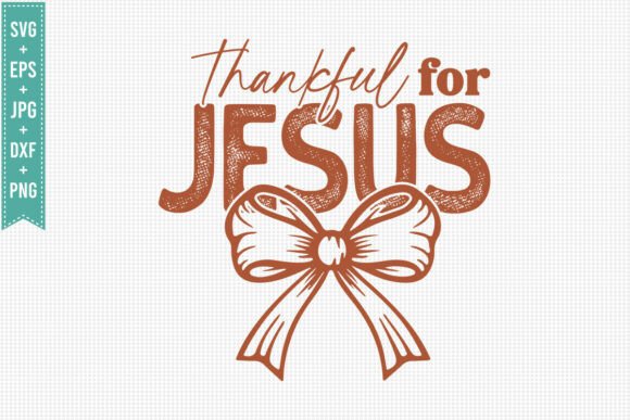 THANKFUL for JESUS PUMPKIN, FALL SVG PNG T-Shirt Designs