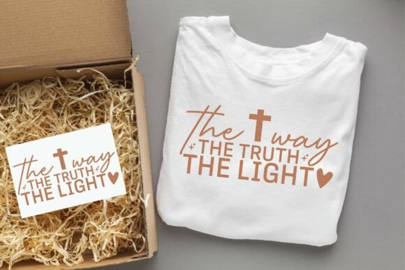 The Way the Truth the Light, Jesus SVG — T-Shirt Designs